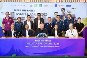ตะกร้อยันกวาดแชมป์ทุกอีเวนต์ มีทเดอะเพรสเอเชียนเกมส์ 2026 ลั่นคว้าแล้ว 10 ทอง