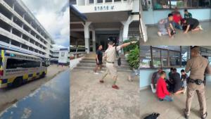 (คลิป)เผยนาที นร.ม.3 คลั่ง!กราดยิงตั้งแต่หน้าโรงเรียงดังกำแพงเพชร-ห้องพละ ครู/นักเรียน หนีตายอลหม่าน ก่อนถูก จนท.สยบ