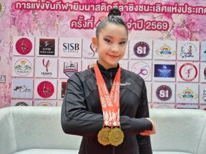 “สมนต์วฤณ” โชว์ฟอร์มเหนือชั้น ซิว 2 ทองยิมนาสติกลีลาประเทศไทย 2569