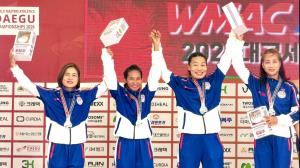 ไทยคว้าเหรียญเงินผลัด4x400 ม.รุ่น 50 ปีหญิงส่งท้ายกรีฑาผู้อายุชิงแชมป์โลกที่เกาหลีใต้