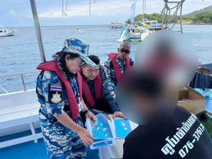 ลุยจับเรือดำน้ำ 2 ลำ ฝ่าฝืนมาตรการคุ้มครองทะเล จอดแช่-ผูกทุ่นกลางเกาะราชาใหญ่