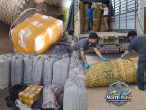 ผงะ!พบหกล้อขนยาบ้ายัดเข่งอำพรางเบ็ดเสร็จถึง 40 กระสอบ ยอดทะลุ 10 ล้านเม็ด