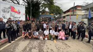 (คลิป)พม่าหิ้วผู้ต้องหาส่งกลับไทยอีกล็อต พบมี 3 หัวโจกฟอกเงิน-ขนยา