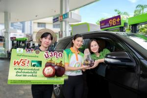 สมาชิกบางจากกรีนไมลส์เติมน้ำมันครบ500บาท รับฟรีมังคุด1ถุง