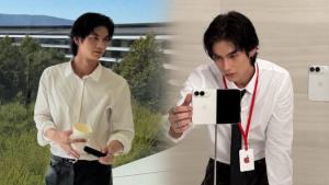 “ไบร์ท วชิรวิชญ์” กระทบไหล่ CEO คนใหม่ของ Apple ณ Apple Park สร้างโมเมนต์ระดับโลก