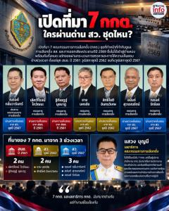 เปิดที่มา 7 กกต. ใครผ่านด่าน สว. ชุดไหน?