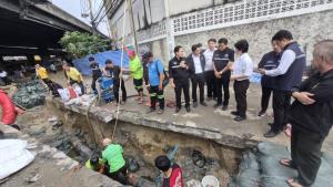 “ พลังงาน”ตรวจพบน้ำมันรั่วซึมจากโพรงใต้ดินลึกกว่า 5ม.เร่งหาต้นตอ
