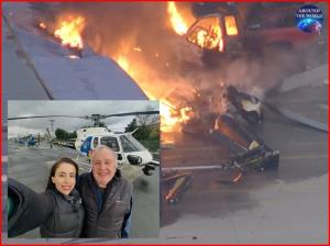 อุบัติเหตุซ้อน! ไฟลุกท่วม ดับ 3 หลัง “ฮ.นักข่าวสถานีโทรทัศน์ NBC” ตกใน LA  ใกล้จุดกำลังทำข่าวชนรถเมล