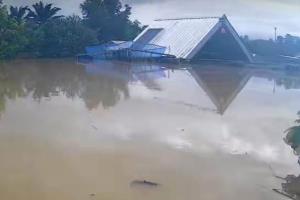 ตะกั่วป่าอ่วม! มวลน้ำจากกะปง - เขาสก เอ่อล้นเข้าท่วมบ้านเรือนประชาชนหนักสุดในรอบ 14 ปี