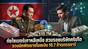 ภัยไซเบอร์เกาหลีเหนือ สวมรอยบริษัทคริปโต ลวงนักพัฒนาขโมยเงิน 10.7 ล้านดอลลาร์