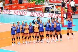 สาวไทยคว้าทองแดงสมัย 3 หลังสยบเกาหลีใต้ 3-0 เซต เกมชิงที่ 3 ลูกยางเอเชียนเกมส์