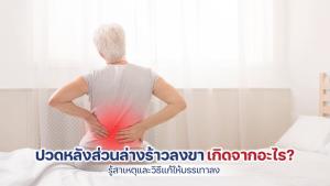 ปวดหลังส่วนล่างร้าวลงขา เกิดจากอะไร? รู้สาเหตุและวิธีแก้ให้บรรเทาลง
