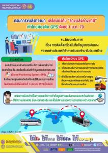 ขบ.ดีเดย์ 1 ม.ค. 70  บังคับ”รถขนส่งต่างชาติ” เข้าไทย ต้องติด GPS ทุกคัน