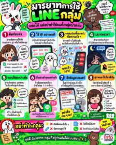 มารยาทการใช้ LINE กลุ่ม