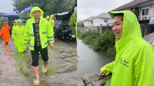 บางเขนเร่งแก้! ผอ.เขตลุยพื้นที่ ติดตามสถานการณ์น้ำท่วมขัง เร่งระบายน้ำบรรเทาความเดือดร้อนประชาชน