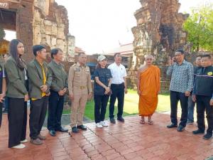 “ธิวัลรัตน์” ตรวจ3 วัดโบราณเมืองเพชรฯ เร่งเตรียมพร้อมป้องกันน้ำท่วมมรดกชาติ