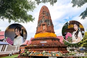 คล้องมาลัยรัดเกล้า บูชาดอกบัวถวายพระปรางค์ "วัดปรางค์หลวง" นนทบุรี