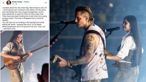 พ่อมือกีตาร์ Avenged Sevenfold สุดปลื้ม! โพสต์ชื่นชม “เนเน่” ได้เล่นเคียงข้างศิลปินในดวงใจ ภูมิใจวงลูกชายเปิดโอกาสให้ดาวรุ่งได้เปล่งประกาย
