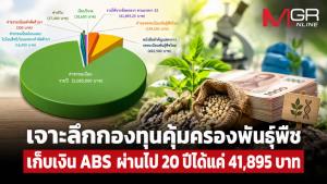 เจาะลึกกองทุนคุ้มครองพันธุ์พืชเก็บเงิน ABS ผ่านไป 20 ปีได้แค่ 41,895 บาท