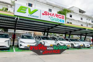 SHARGE ผนึก Grab–บางจาก เปิดสถานีชาร์จ EV แห่งแรกใกล้สุวรรณภูมิ อัดโปร 6 บาท/kWh ตลอด 24 ชั่วโมง